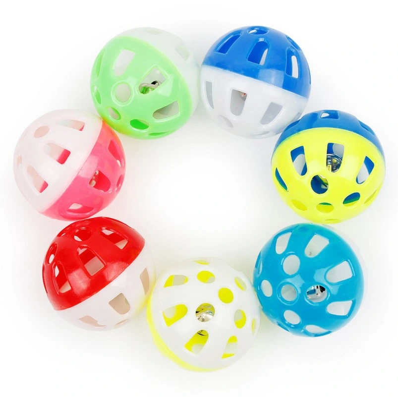 Double Color Ball Pet Hollow Bell Ball Cat Toy
