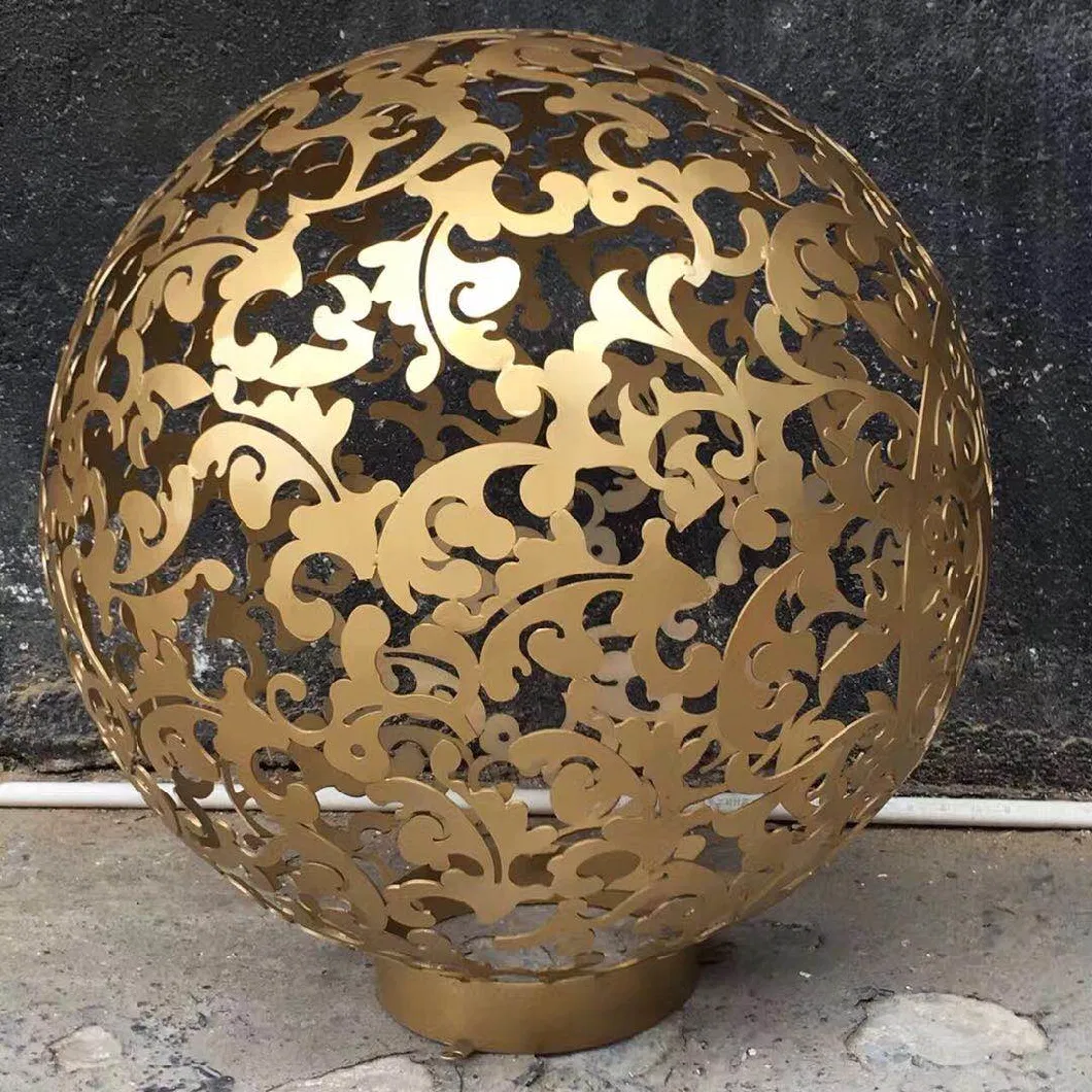 Hollow Colored Plating Large Stainless Steel Ball Sphere