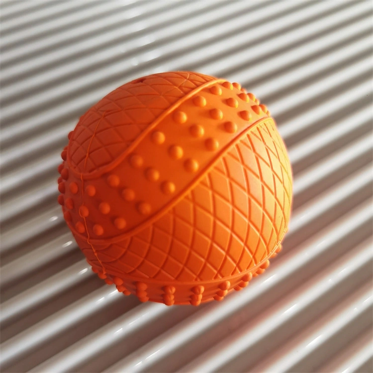 Dog Toy Ball, Highly Elastic, Sound-Resistant, Bite-Resistant Molar Ball, Tooth Cleaning Rubber Ball