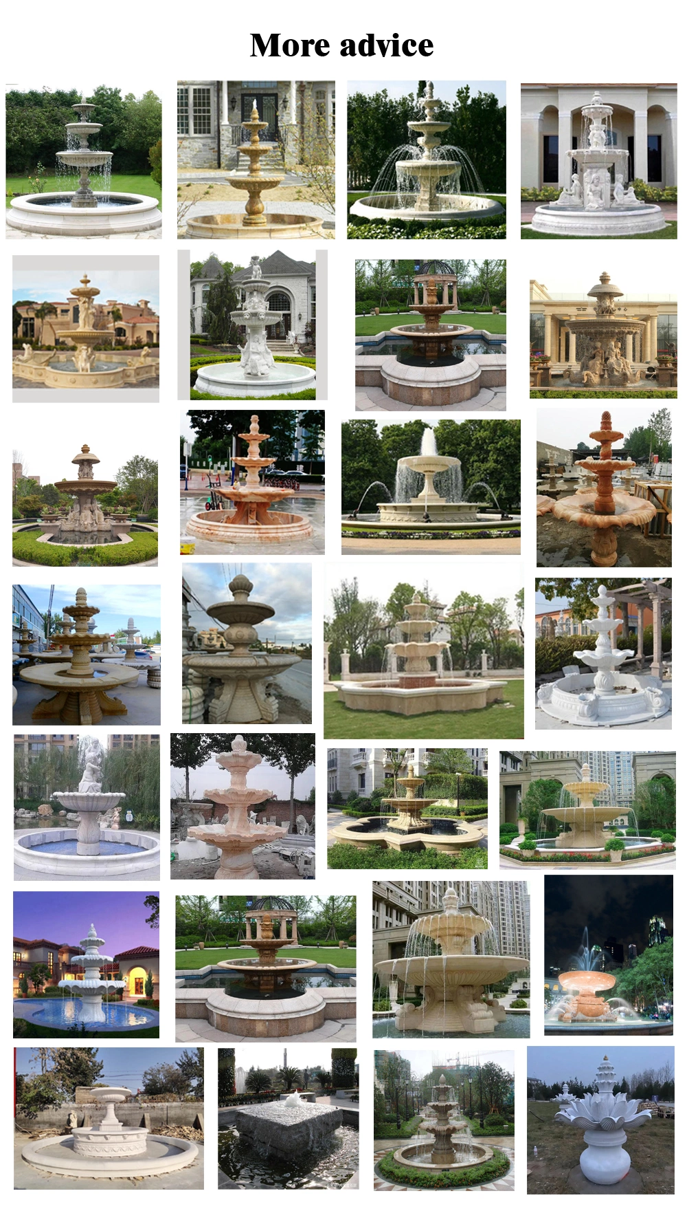 Garden Water Fountain Decorative Marble Fountain