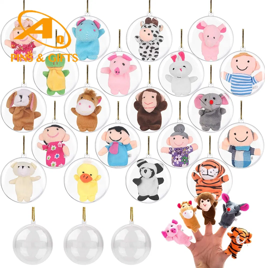 Plastic Wholesale for Home Sublimation Toddler on a Stick and Chain Tree Hanging Decor Wholesale Clear Decorations Ornaments Christmas Ball