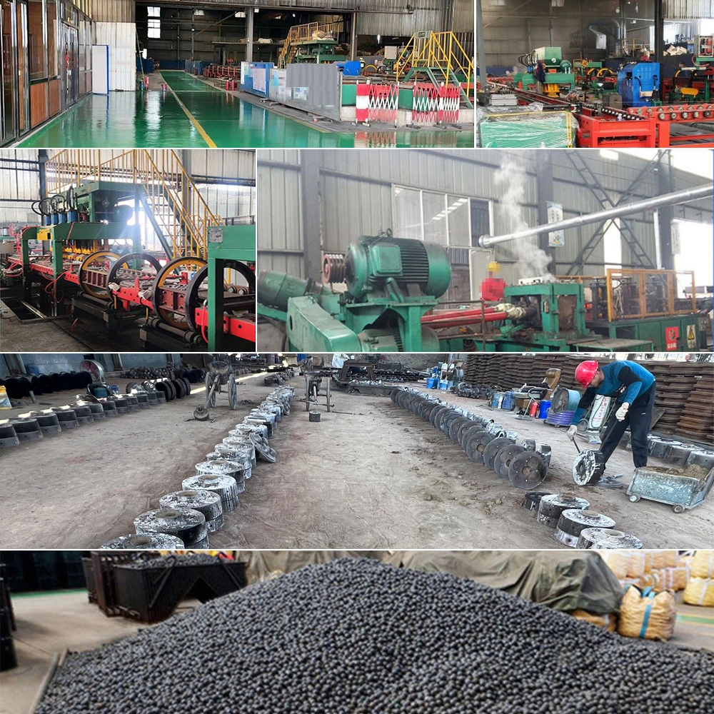 Customized Wear-Resistant Solid Carbon Forged Casting Cr Chrome Grinding Media Steel Ball for Ball Mill