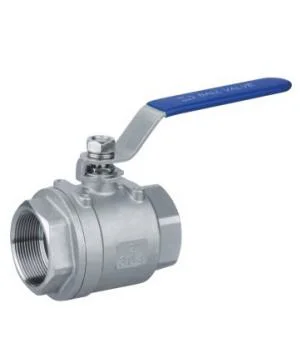 Industrial Stainless Steel Ss Valved Made in China DN8 to DN100 Screw End Type BSPT Bsp NPT Screw Valves 2PC Ball Velves