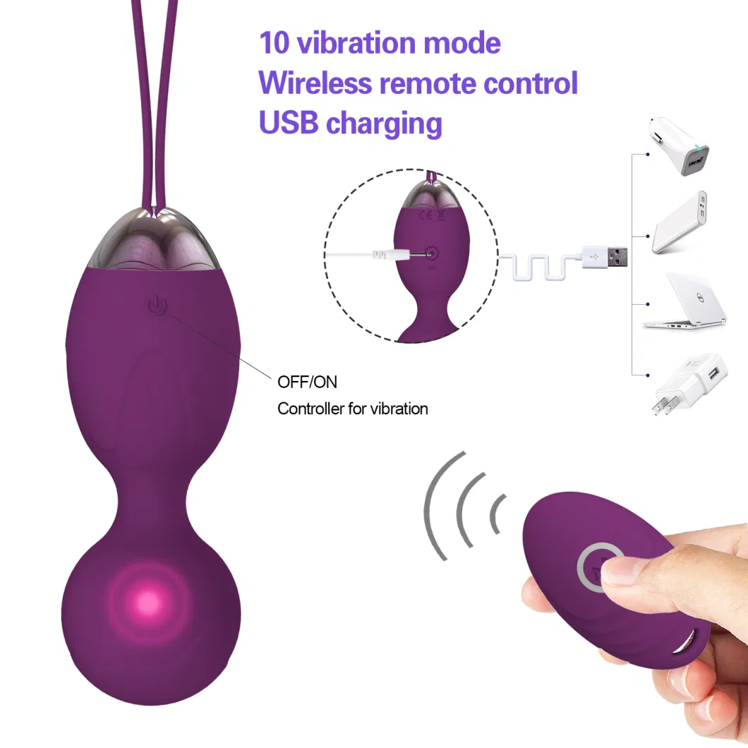 Hot Sex Vibrator Kegel Balls for Women Pelvic Floor Exercise Women Weight Ben Wa Balls Weighted Kegel Exercise Balls