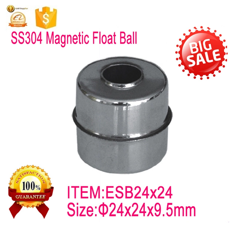 Stainless Steel 304 Magnetic Float Ball 24*24mm Water Tank Ball Float Valves