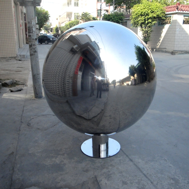 Professional Mirror Polished Fountain Sculpture Stainless Steel Sphere