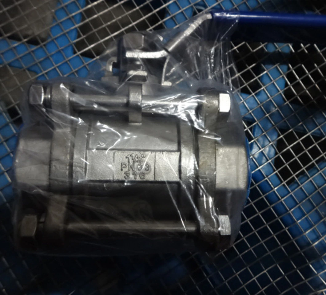 3PC Thread Ball Valve 1inch 2 Inch 3 Inch CF8m Stainless Steel Ball Valve Floating Ball