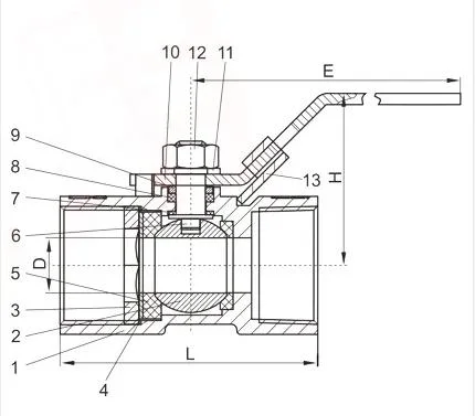 Industrial Stainless Steel Ss Valved Made in China DN8 to DN100 Screw End Type BSPT Bsp NPT Screw Valves 2PC Ball Velves