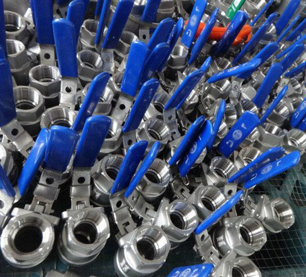 Stainless Steel Ball Valve 2PC Industrial Valves Thread NPT/BSPT/ BSPP Floating Ball 1000wog