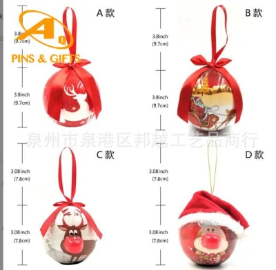 Blank hochwertiger 4 Zoll Clear Glass Boden zu Ideen Dekorieren Spiel Display Ornament für Handwerk Weihnachtsbaum Dekoration Hand Bemalter Hängeball mit Lichtern