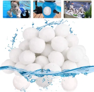  Schwimmbadzubehör Ballfaser Filter Medien Polyester-Faser-Filter Bälle für die Wasseraufbereitung