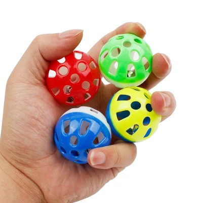 Double Color Ball Pet Hollow Bell Ball Cat Spielzeug