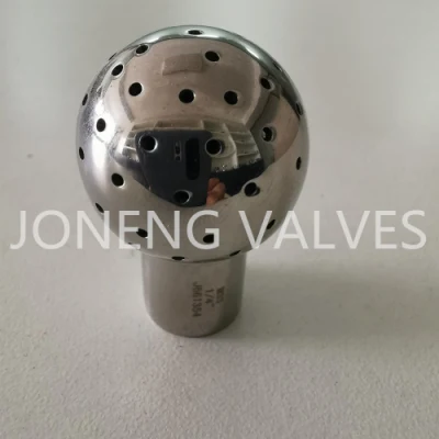  Edelstahl Geschweißte Fittings Runde Feste Tank Reinigungskugel Poliert
