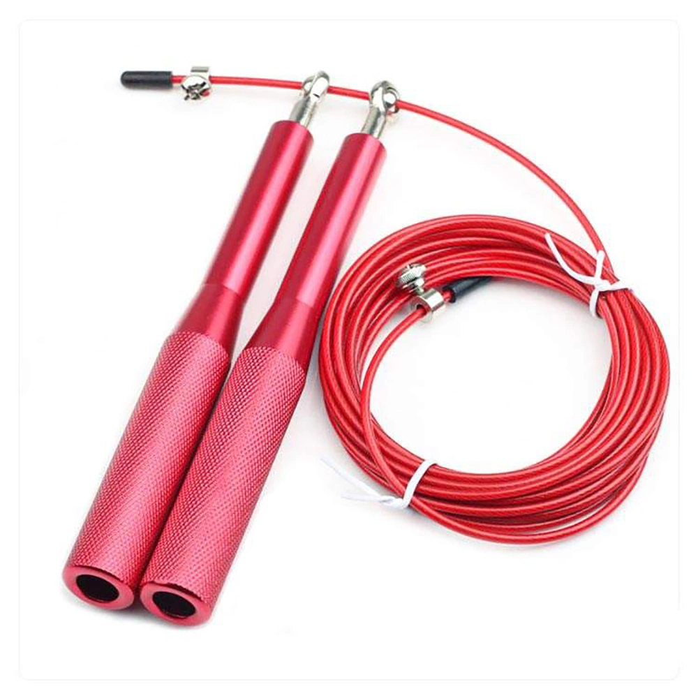 Adjustable Customized Logo Fitness Training Gym Weighted Metal Speed Bearing Jump Skipping Rope