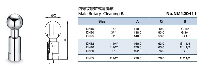 Thread Sanitary Stainless Steel Cleaning Ball Nm120411