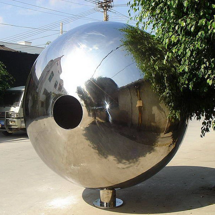 Large Globe Garden Metal Large Stainless Steel Ball Sculpture