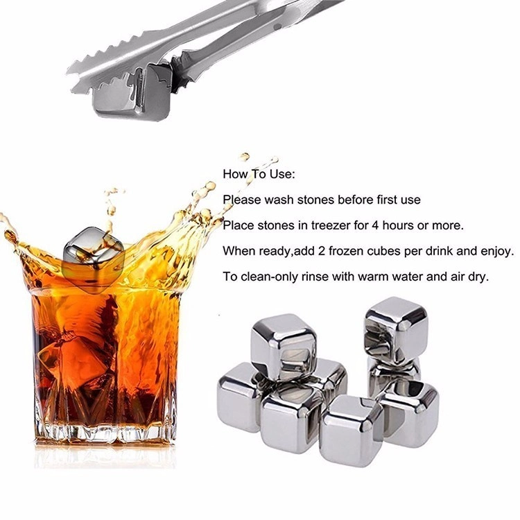 Experience Top-Quality Whiskey with Our Stainless Steel Bullet Chilling Stones