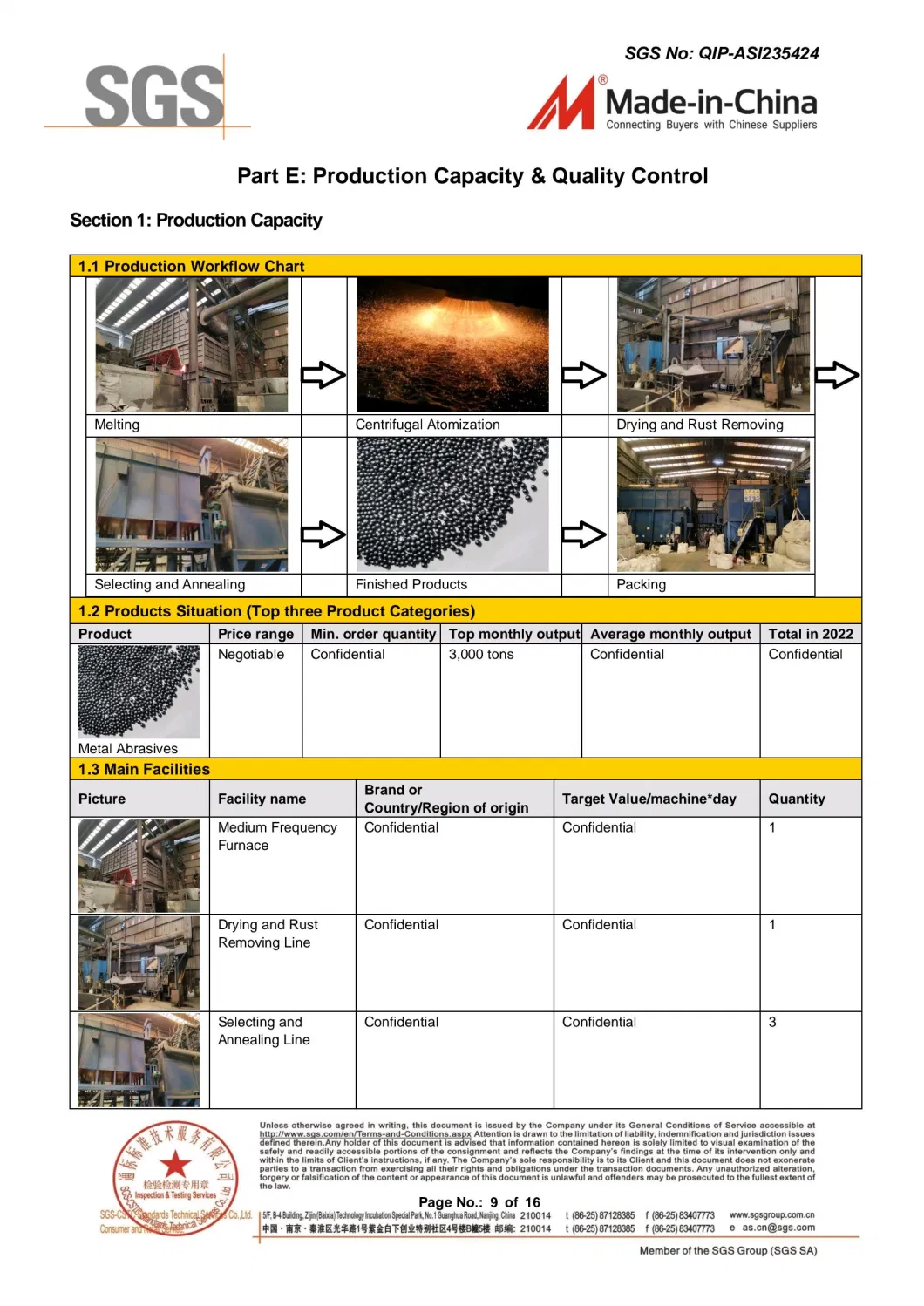 Used for Air Ship Foundry Workpiece Abrasive Blast Cleaning of Casting Steel Grit G12 G14 G16 G18 G25 G40 G50 G80