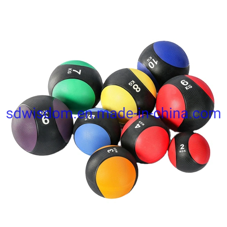 Non-Slip Rubber Weighted Fitness Medicine Ball Exercise Toning Ball Heavy Workout Ball for Gym Fitness