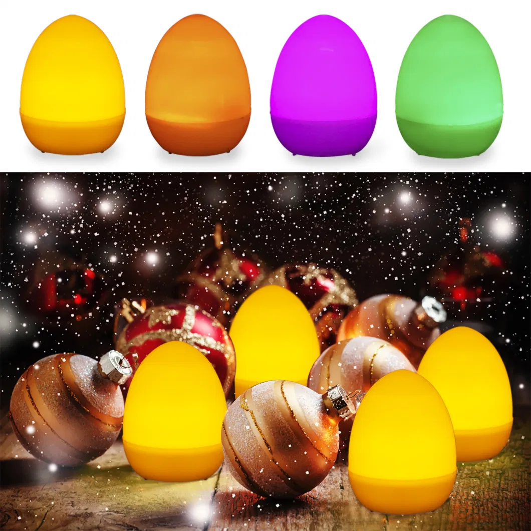 RGB Color Change LED Light Holiday Decor Happy Easter Gift Ornaments Easter Egg