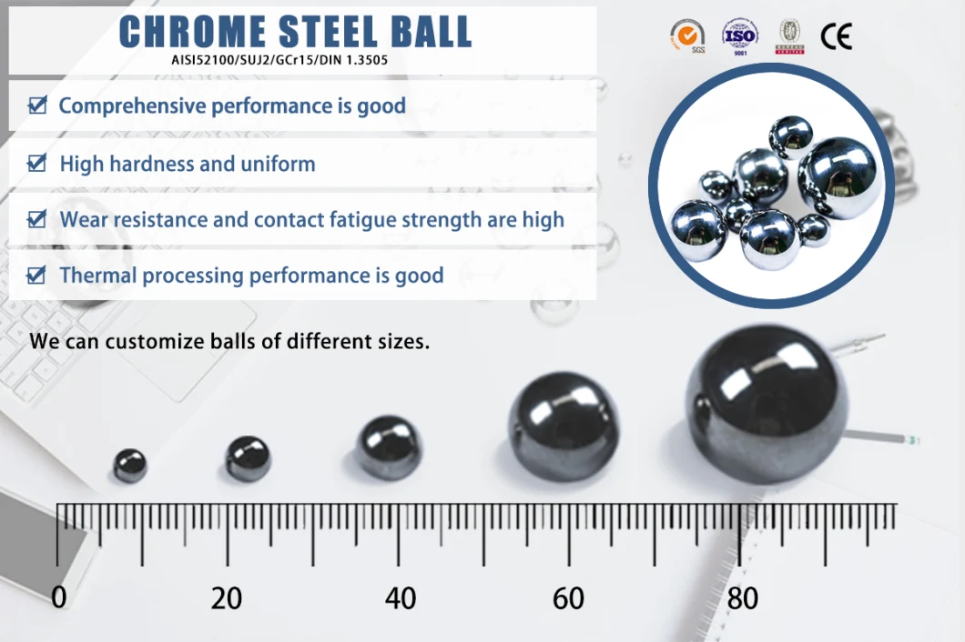 Sell Well Chrome Steel Balls 0.8mm 2mm 4mm 8mm G10-1000 AISI 52100/Gcr15 Chrome Steel Ball for Rolling Bearing Balls Valves