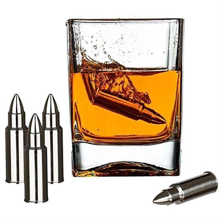 Experience Top-Quality Whiskey with Our Stainless Steel Bullet Chilling Stones