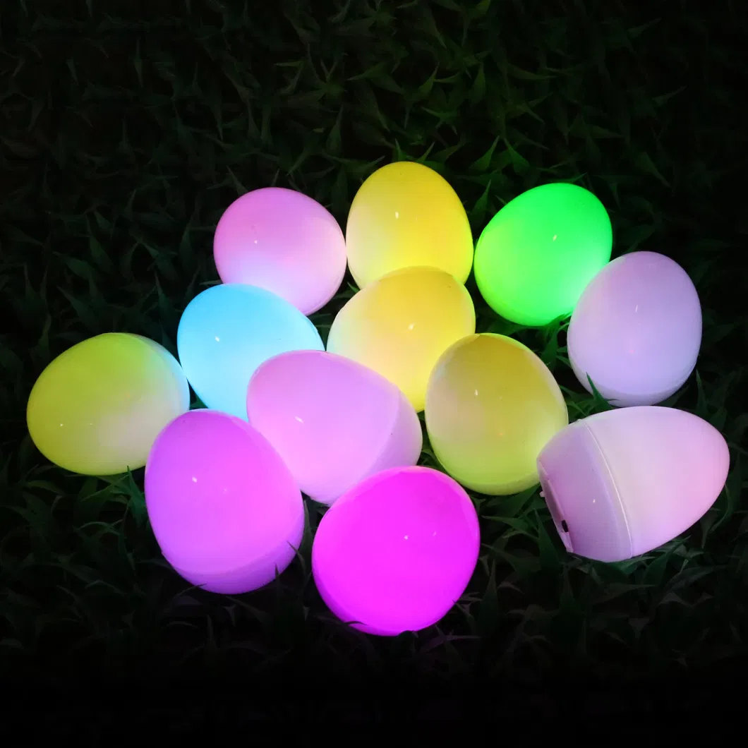 RGB Color Change LED Light Holiday Decor Happy Easter Gift Ornaments Easter Egg