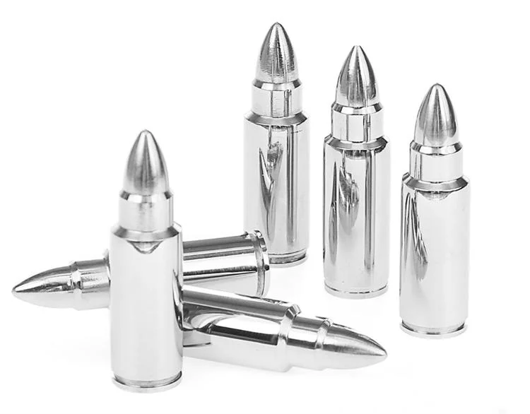 Experience Top-Quality Whiskey with Our Stainless Steel Bullet Chilling Stones