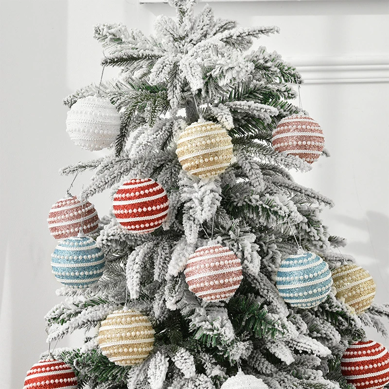 Wholesale Christmas Colorful Decorative Hanging Balls Christmas Tree Christmas Balls