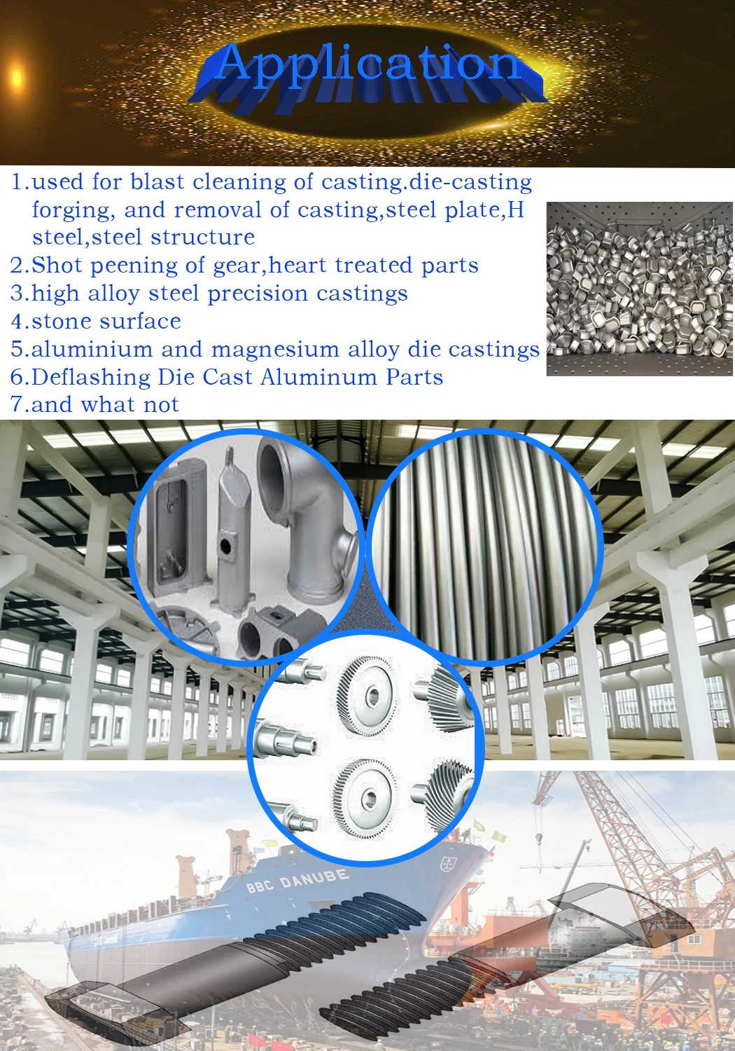 Wholesale Stainless Steel Cut Wire Shot Abrasive Used on Shot Blasting Industry