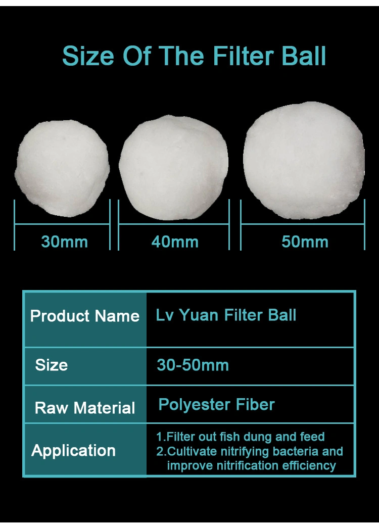 China Water Fiber Filter Media Bio Ball for Swimming Pool Aquarium