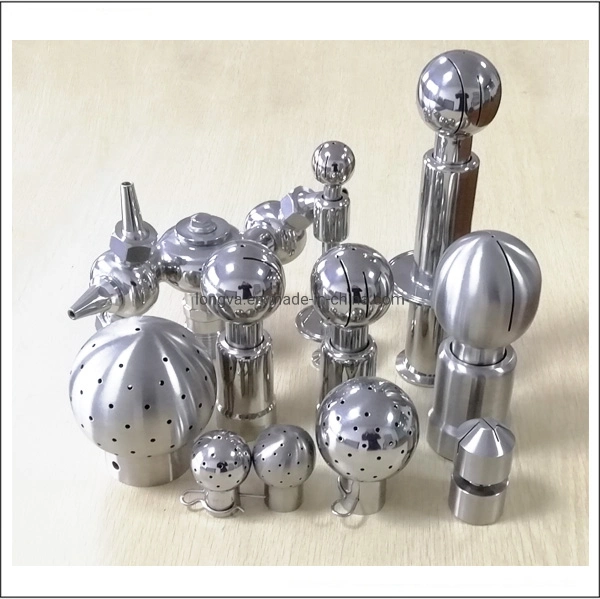 Stainless Steel Sanitary Horn Shape Rotary Cleaning Ball