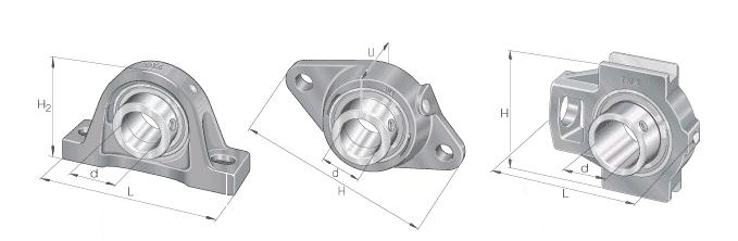 High Precision and Low Noise Stainless Steel Ball Bearing Ucf315 Ucf316 Ucf317 Ucf318 Pillow Block Bearing