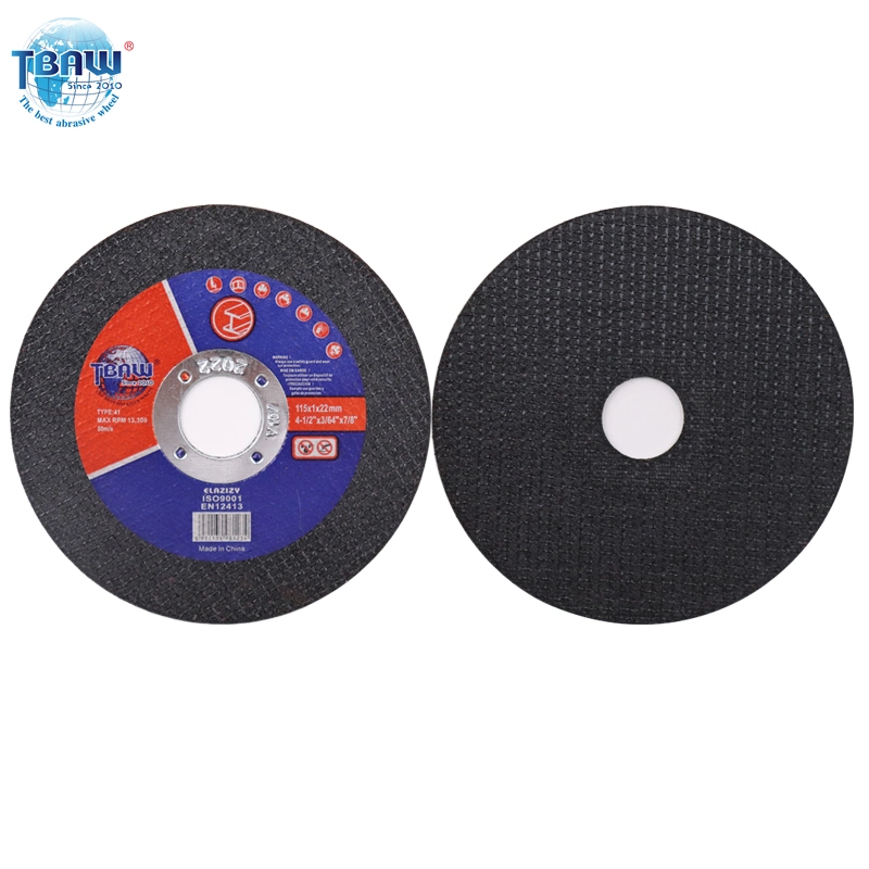 4 1/2 Inox Abrasives Hot Selling Cut for Stainless Steel 115X1X22.2mm Disco De Corte