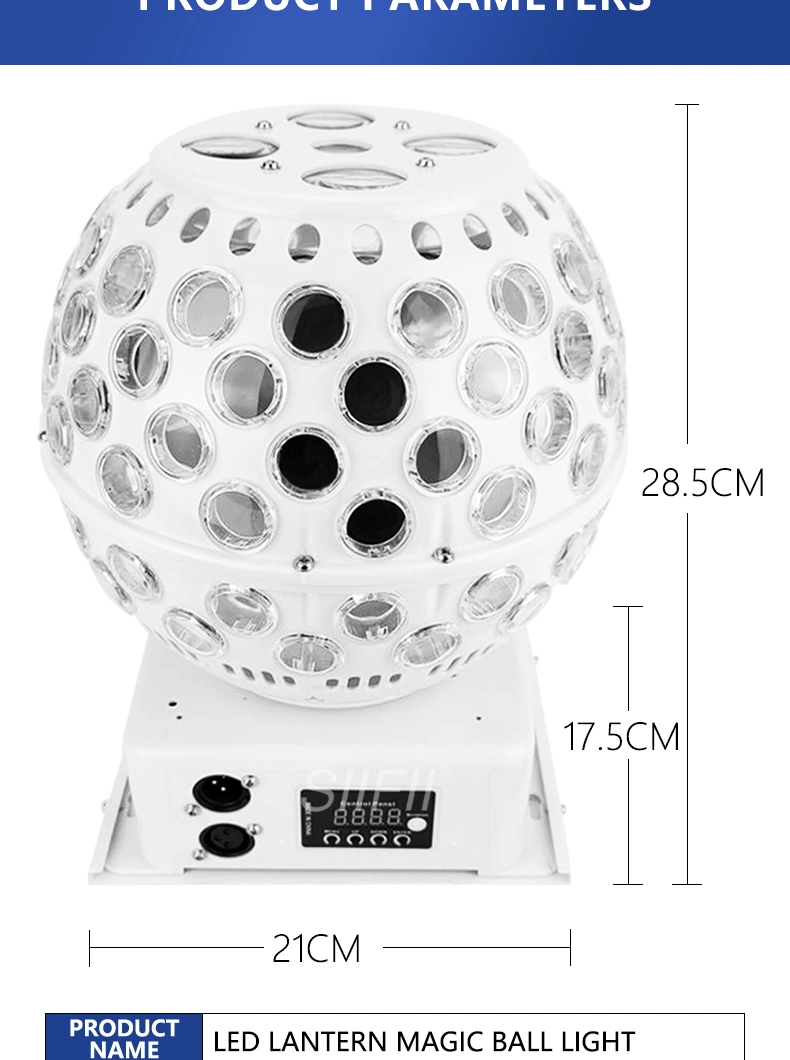 Colorful LED Lanterns Rotating Magic Ball Lights Laser Lights Voice-Activated KTV Flash Stage Bar Night Club Disco Ball