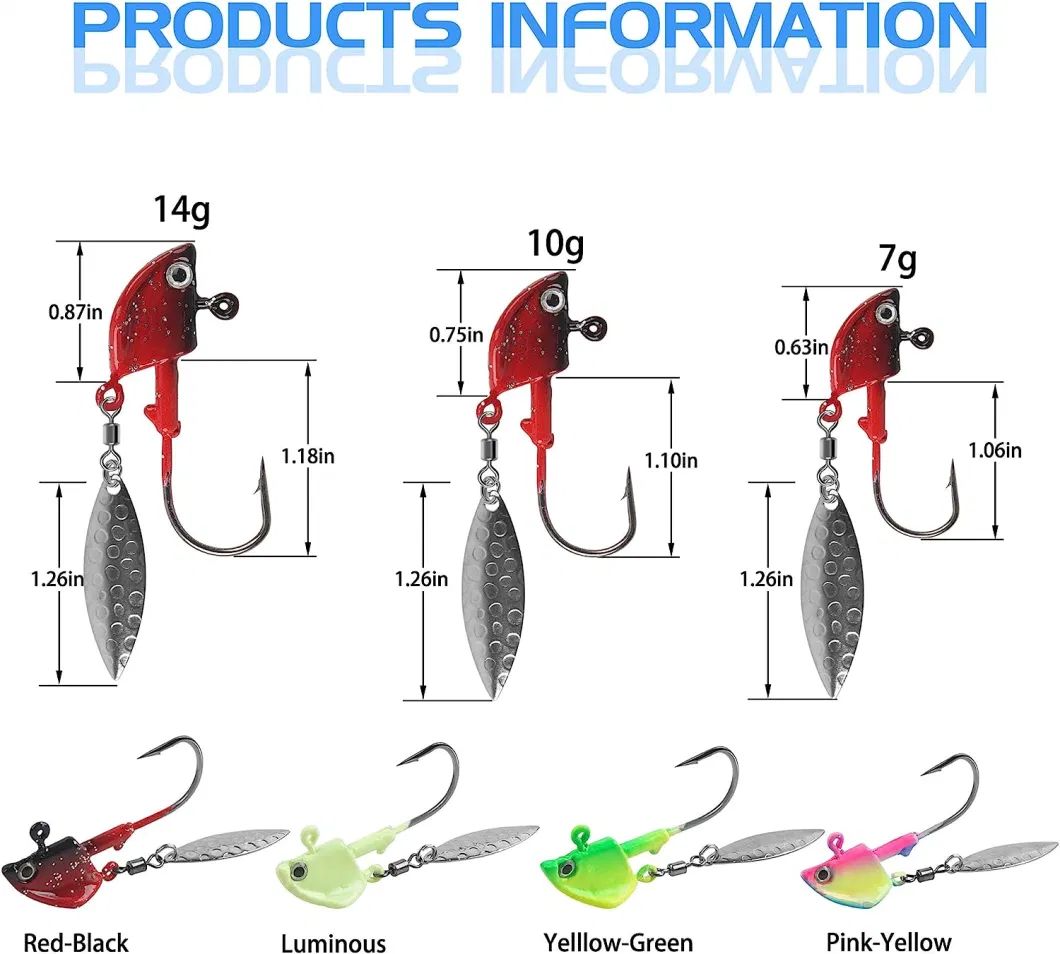 Bullet Jig Heads Swimbait Hooks Bass Fishing Texas Rig Hook Saltwater Freshwater Offset Weighted Hook Weedless 3/0 2/0 1/0 1# 2#