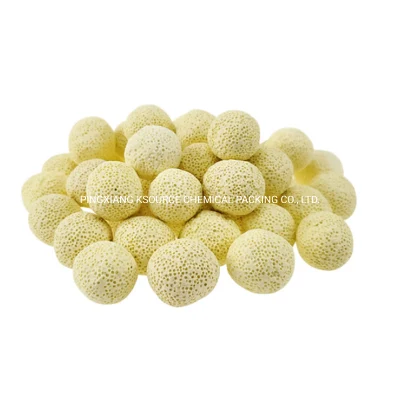El Acuario de 30mm Filtro de cerámica de color amarillo de la Casa de las Bacterias Las bacterias bio Ball