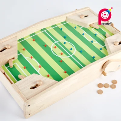 Madera Pintoy 2 en 1 juegos: Pinball Flipper Planeta y el fútbol