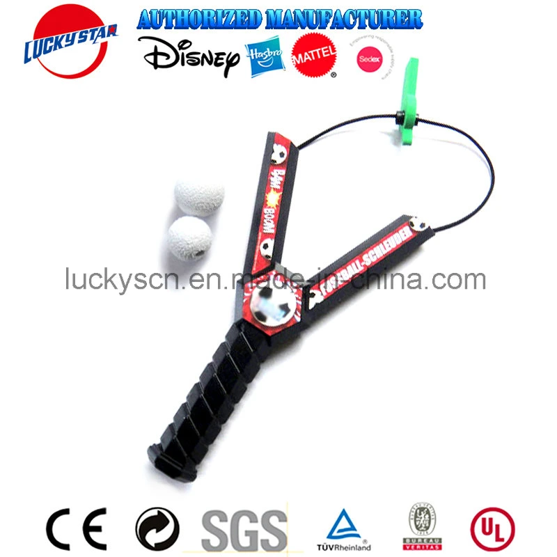 New Design Plastic Slingshot with Football Mark for Magazine Promotion