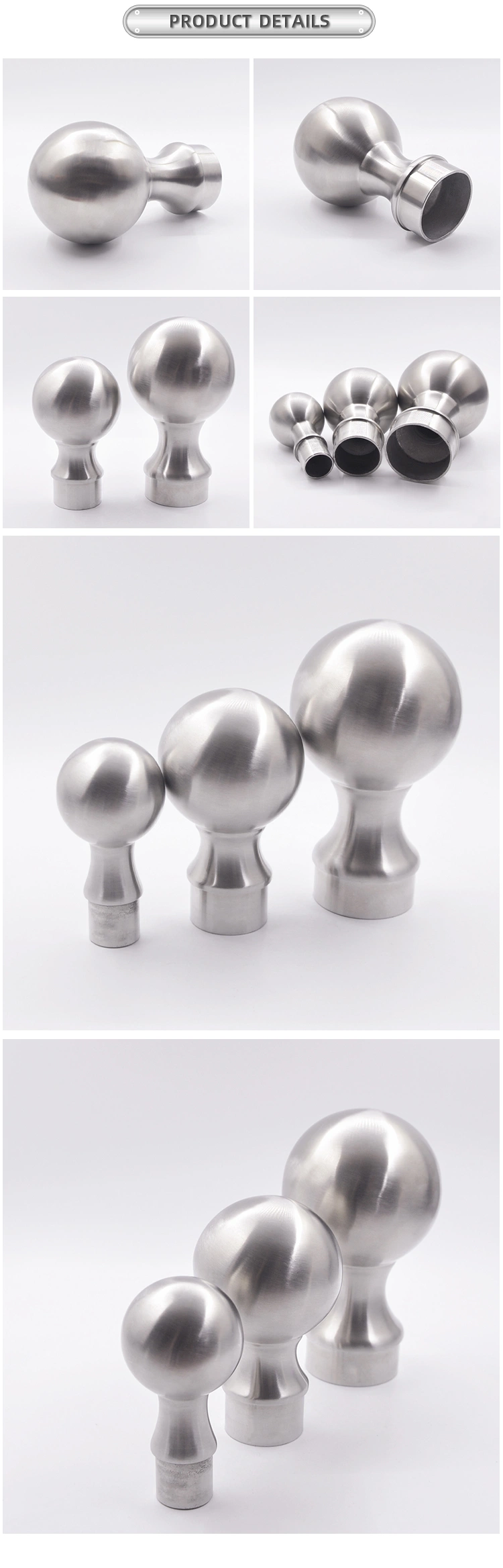 Wholesale Manufacturer Metal Hollow Ball Stainless Steel 304 Balustrade Handrail Railing Ball