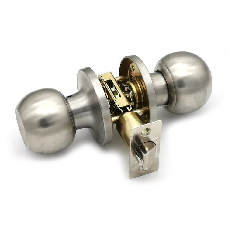 on Time Shipping Stainless Steel Round Door Knob Lock Set