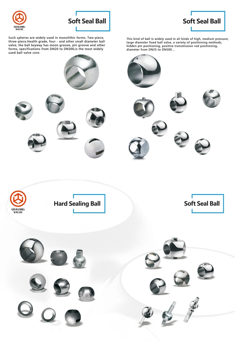 L Through Valve Ball DN40-200 Stainless Steel 304 Hollow Valve Ball