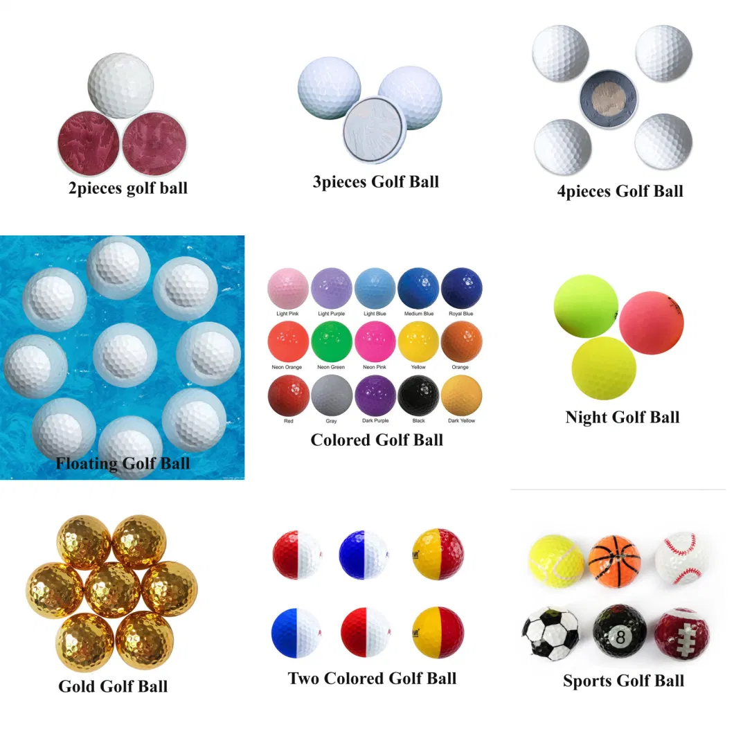 2 3 4 Piece Custom Branded Golf Tournament Ball