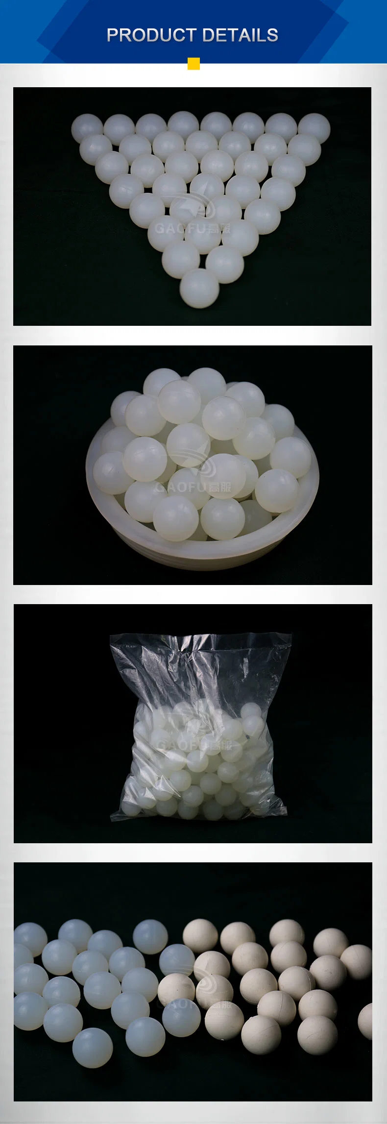 Gaofu Hot Selling Vibrating Screen Accessories Cleaning Rubber Bouncing Ball