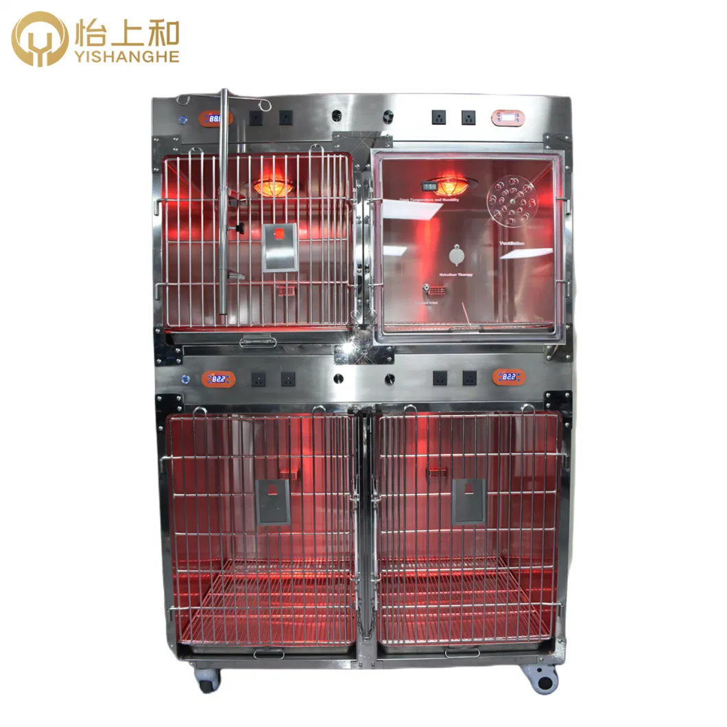 Pet Shop Dog Cages Animal Cage Stainless Steel Large Cages with Wheels