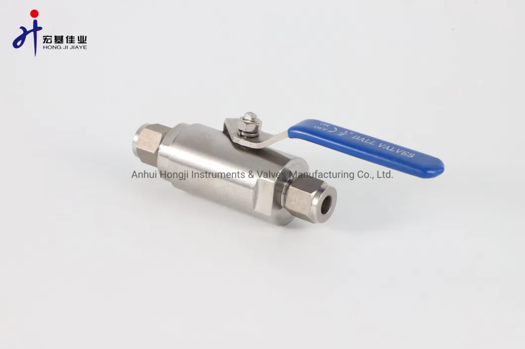 304 or 316L Stainless Steel Double Ferrules Ball Valve 1500psi Stainless Steel Valve Ball