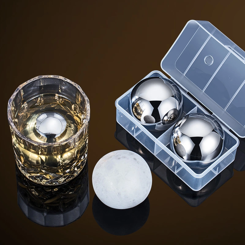 Whiskey Ice Balls Stainless Steel Metal Ice Cube Balls