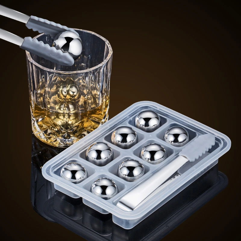 Whiskey Ice Balls Stainless Steel Metal Ice Cube Balls