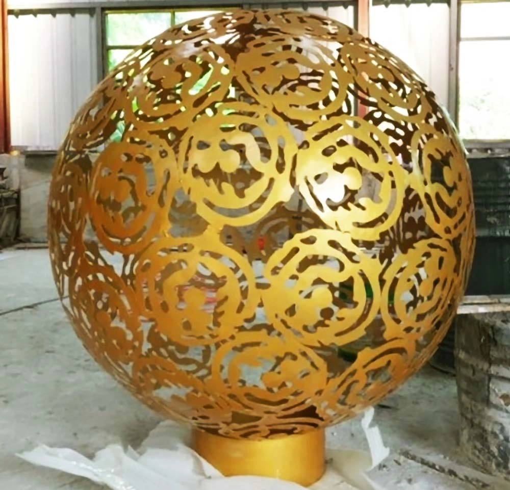 Hollow Colored Plating Large Stainless Steel Ball Sphere