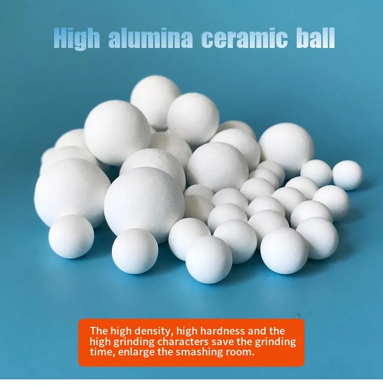 Customized Support Media 17% Al2O3 Inert Alumina Ceramic Perforated Porcelain Ball